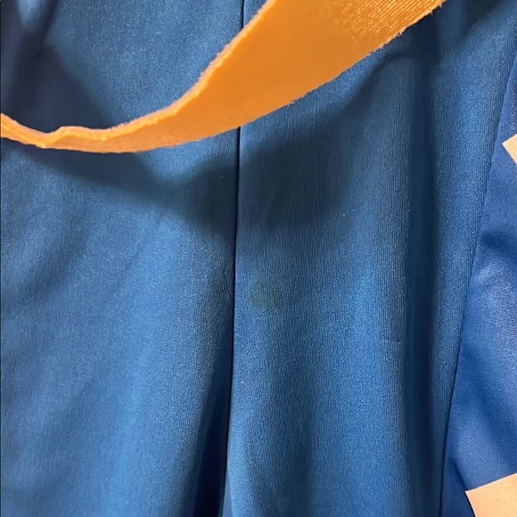 Power Ranger Blue and Gold Superhero Costume with Dynamic Patterns (Vintage) - Picture 5 of 10